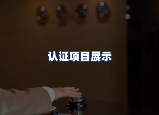 认证项目展示